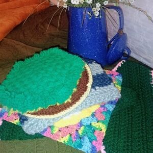 Colorful Handmade Crochet Pot Holders